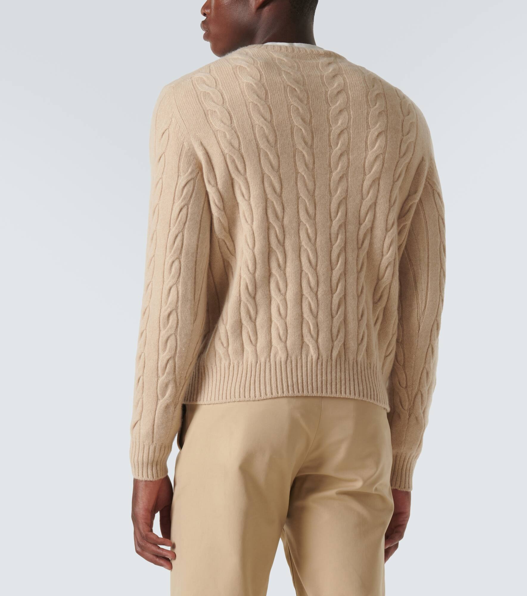 Cable-knit cashmere sweater - 4