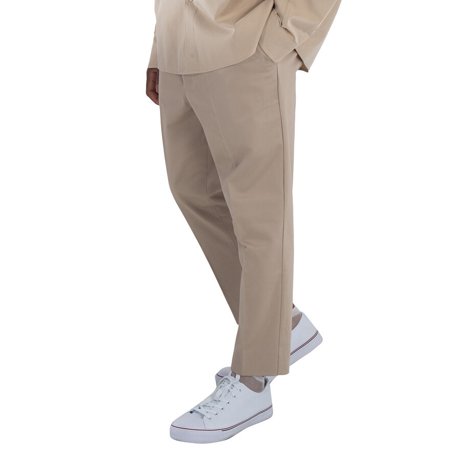 Ami Paris Men's Beige Clair Elasticated Waist Trousers - 4