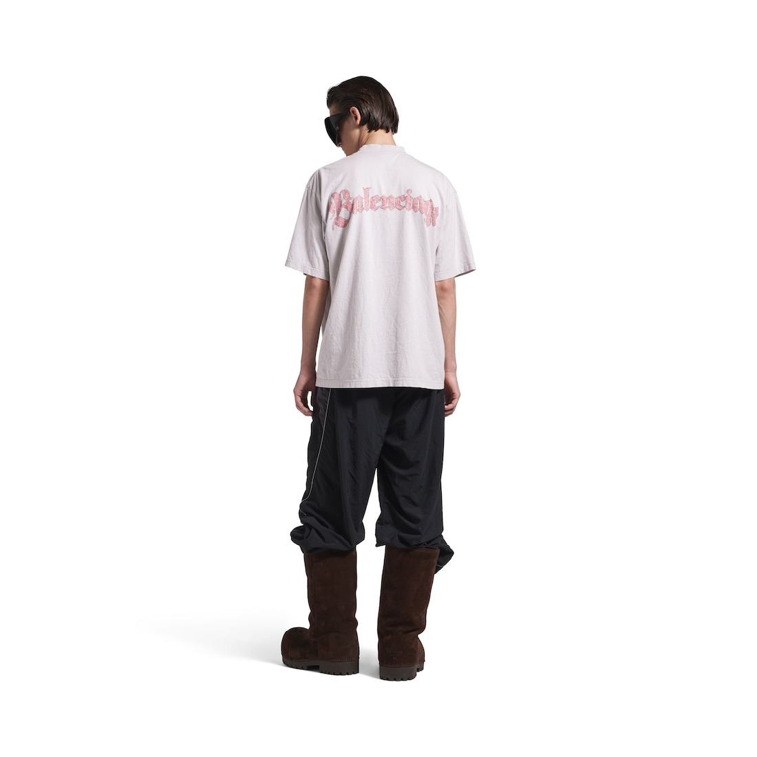 Men's Spiral Crest T-shirt Medium Fit in Dirty White - 3