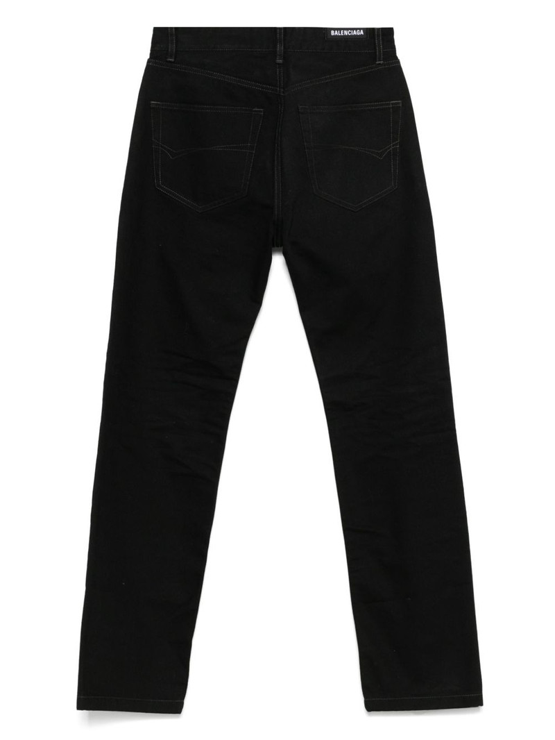 BALENCIAGA logo-patch jeans outlook