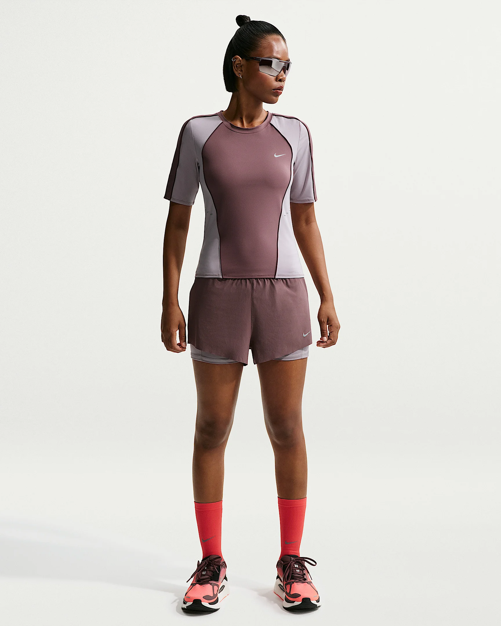 Nike Swift Women's Dri-FIT Mid-Rise 2-in-1 Running Shorts - 1