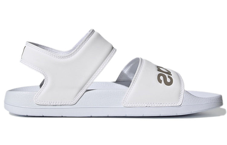 (WMNS) adidas Adilette Sandal 'White Champagne Metallic' H03266 - 2