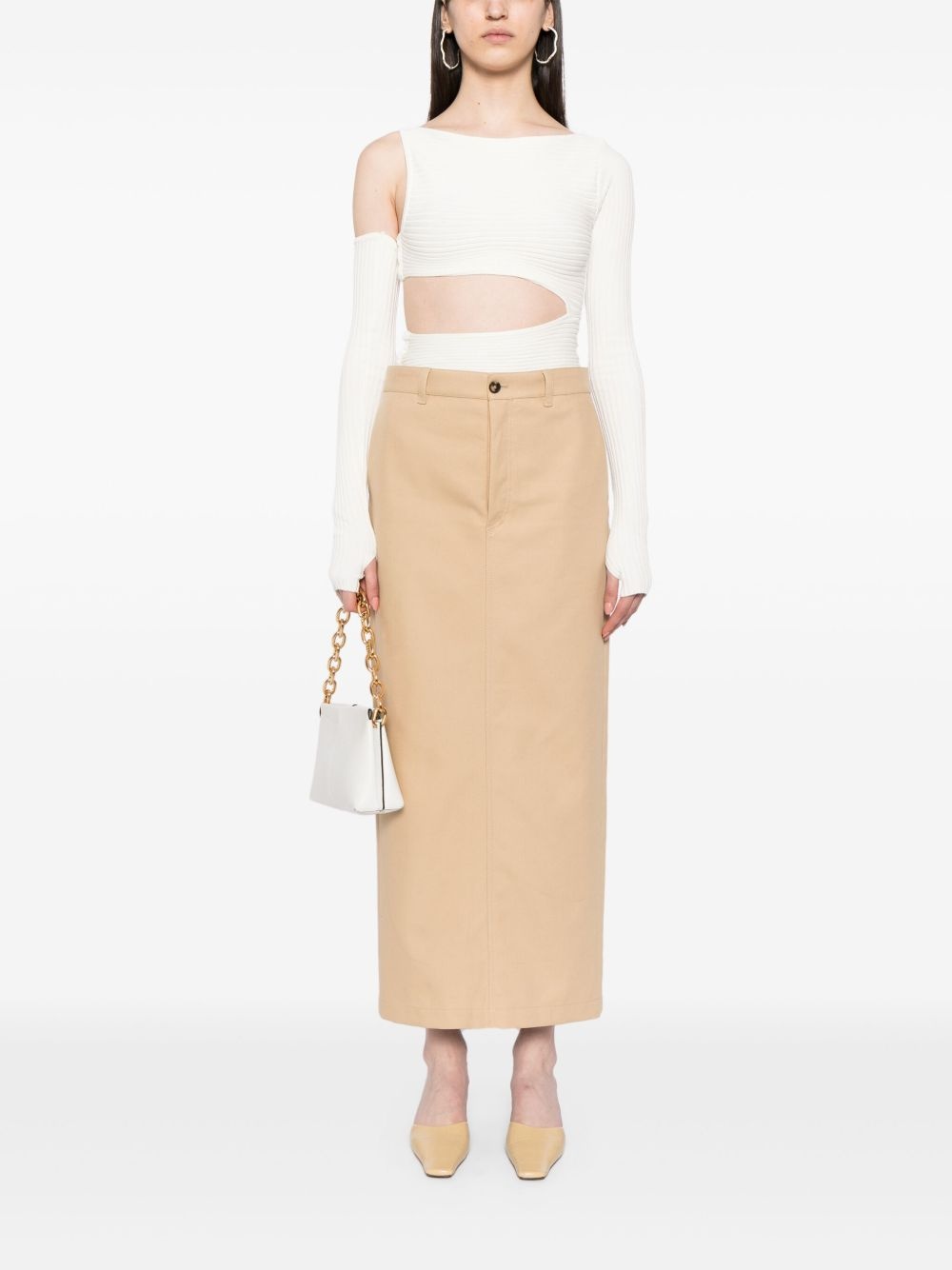 Drill Column maxi skirt - 2