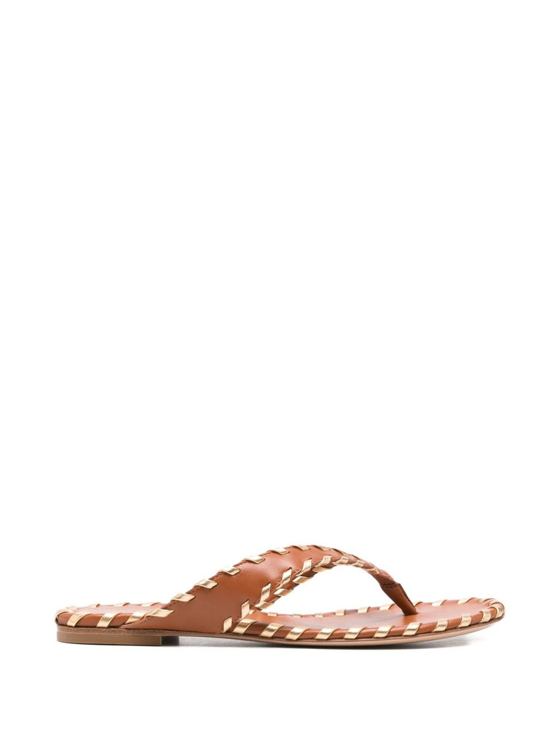 woven leather sandals 1