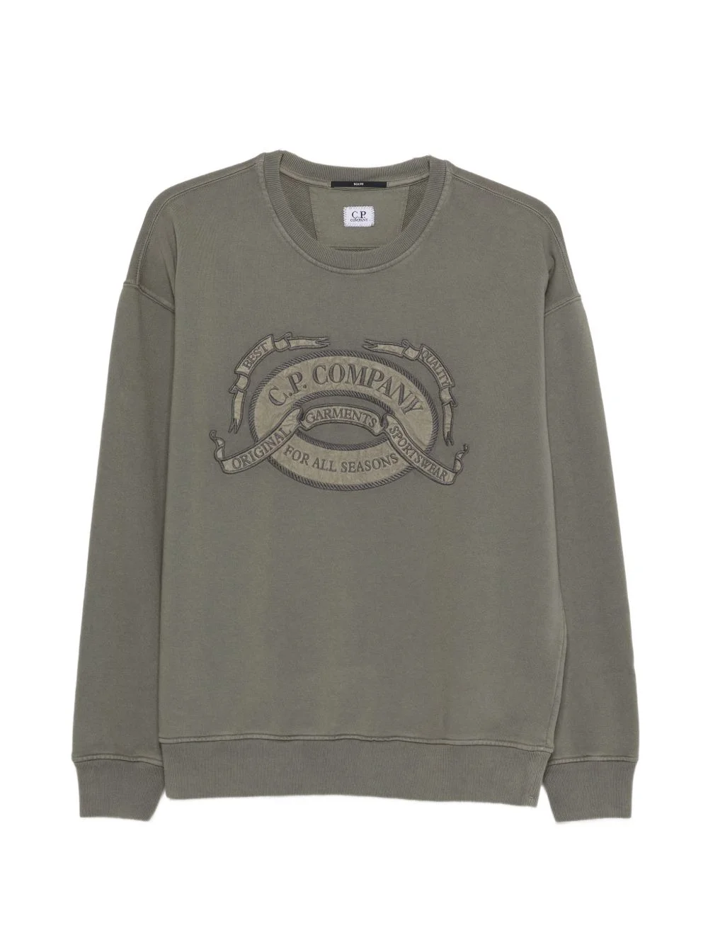 embroidered-logo sweatshirt - 1