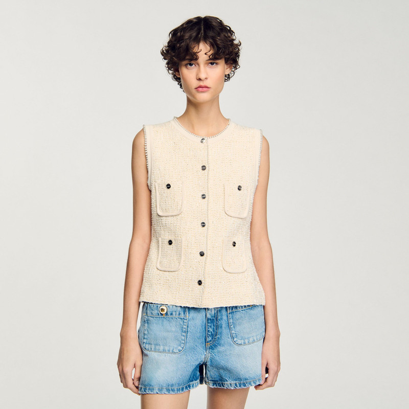 DECORATIVE TWEED VEST 4