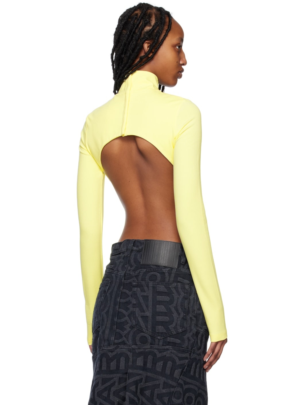 Yellow 'The Cutout' Bodysuit - 3