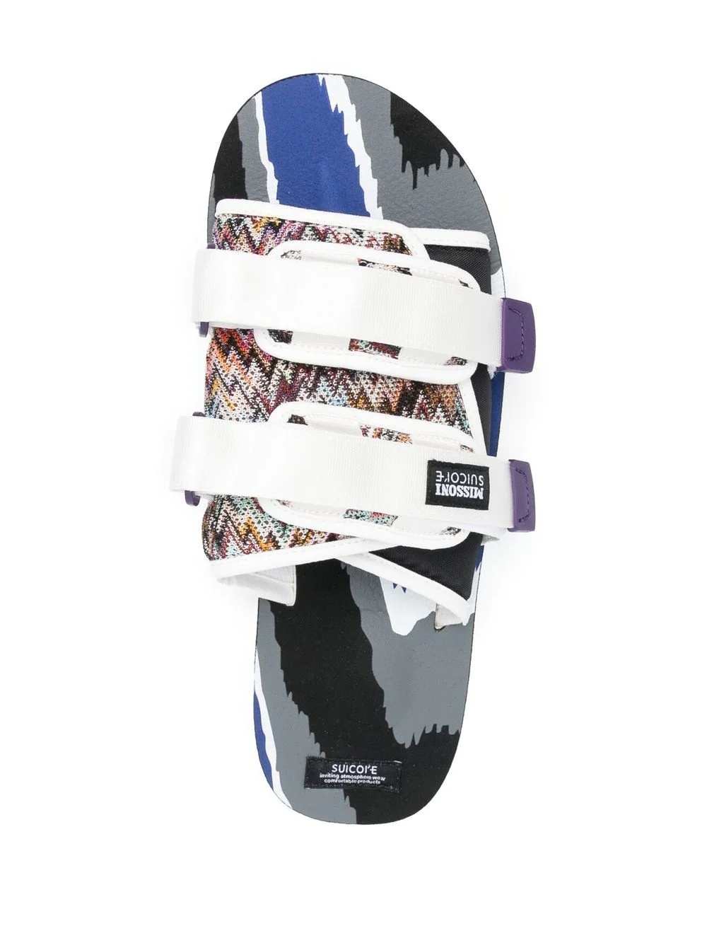 double touch-strap panelled slides - 4