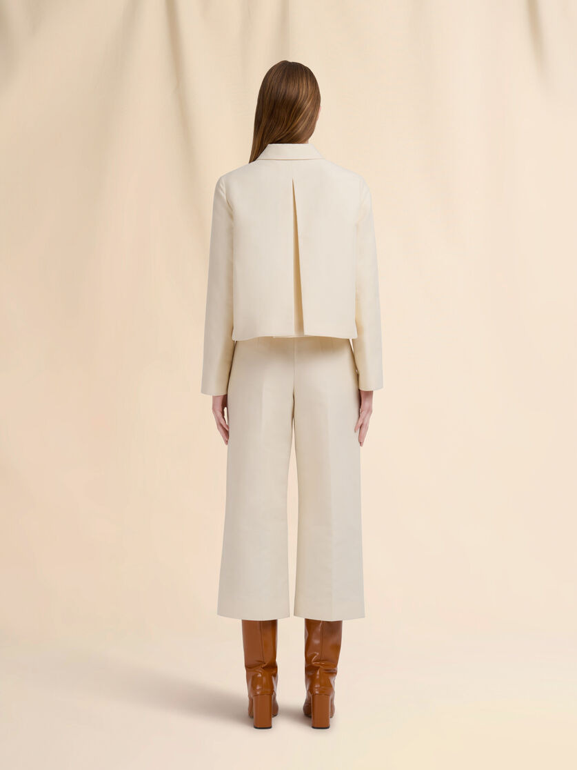 CREAM CADY JACKET WITH POCKETS - 3
