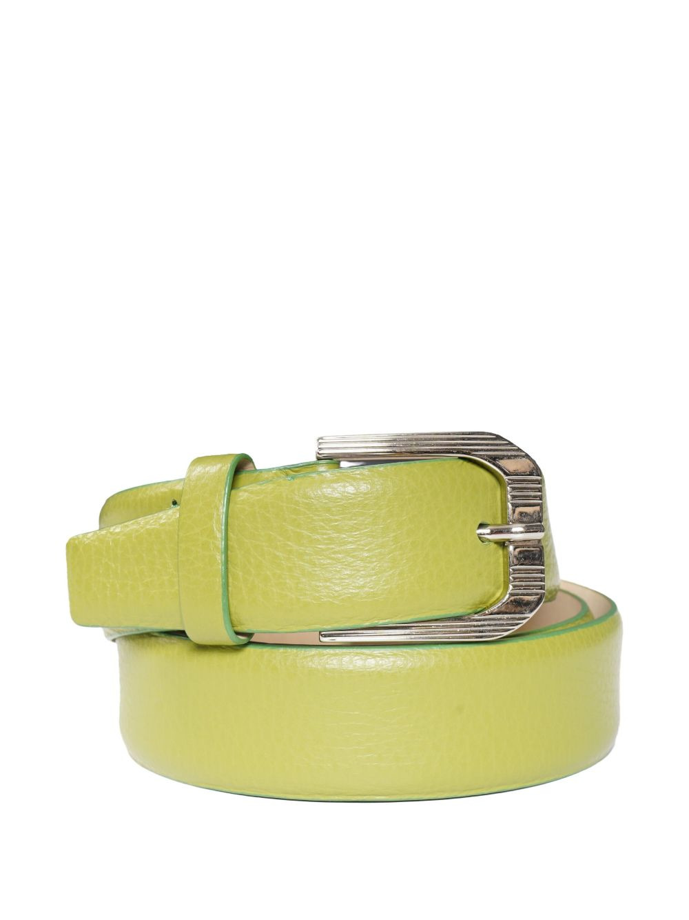 textured leather belt - 5