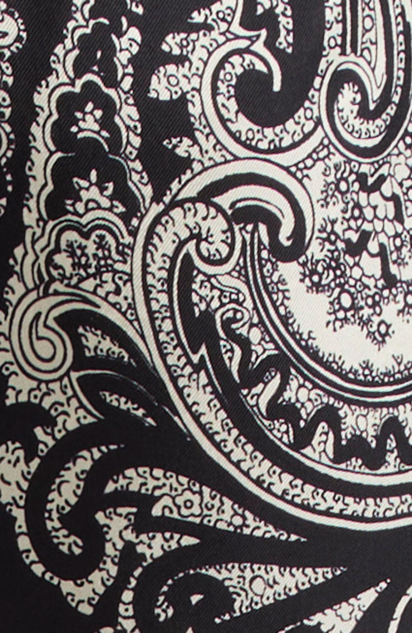 Nili Lotan Frances Silk Shorts in Black/Ivory Paisley Scarf at Nordstrom - 7