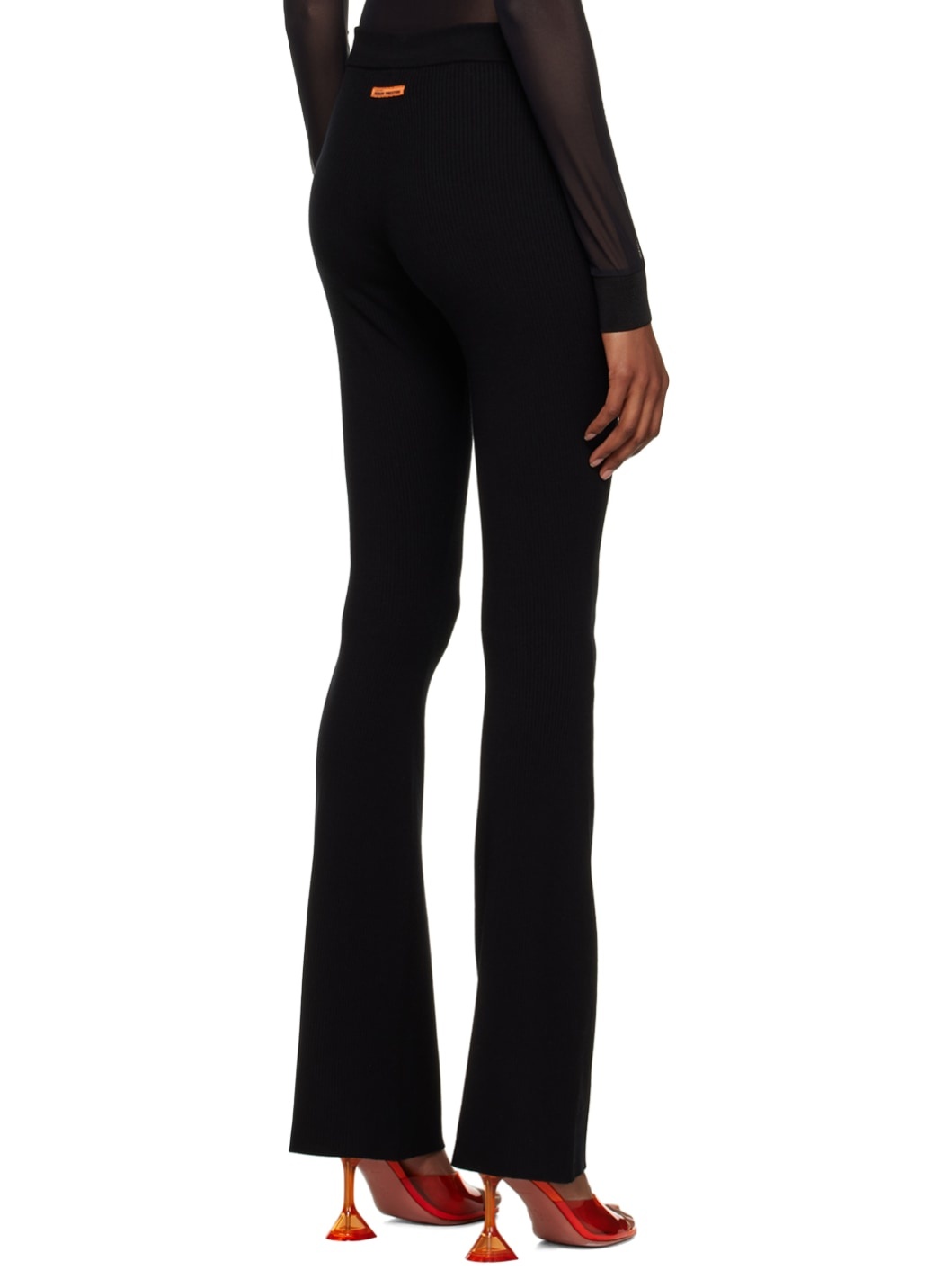 Black Flared Leggings - 3