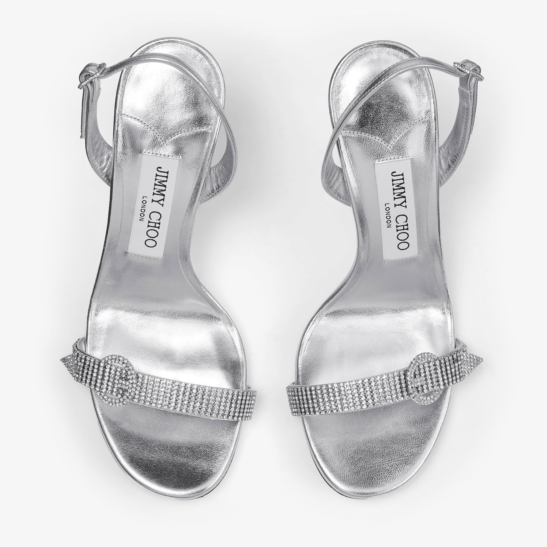 Tabatha 95
Silver Metallic Nappa Leather Sandals - 5