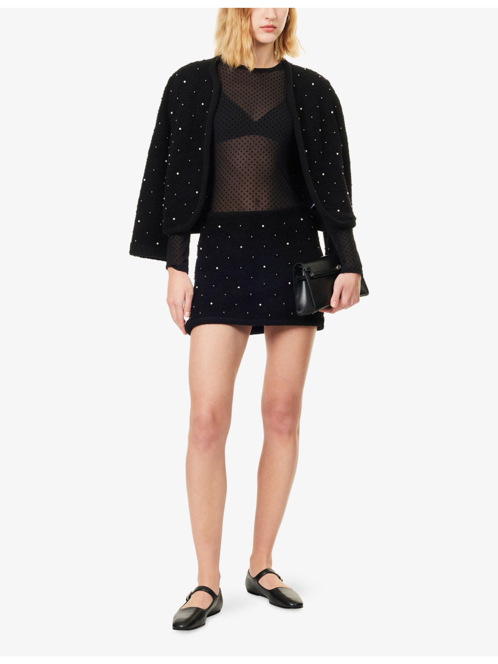 The Mesh Polka Dot Top - 2