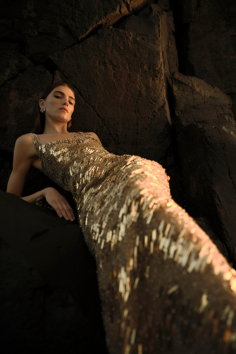 RACHEL GILBERT MARCEL GOWN outlook