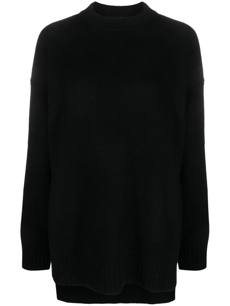 long-sleeve crew-neck wool jumper 1