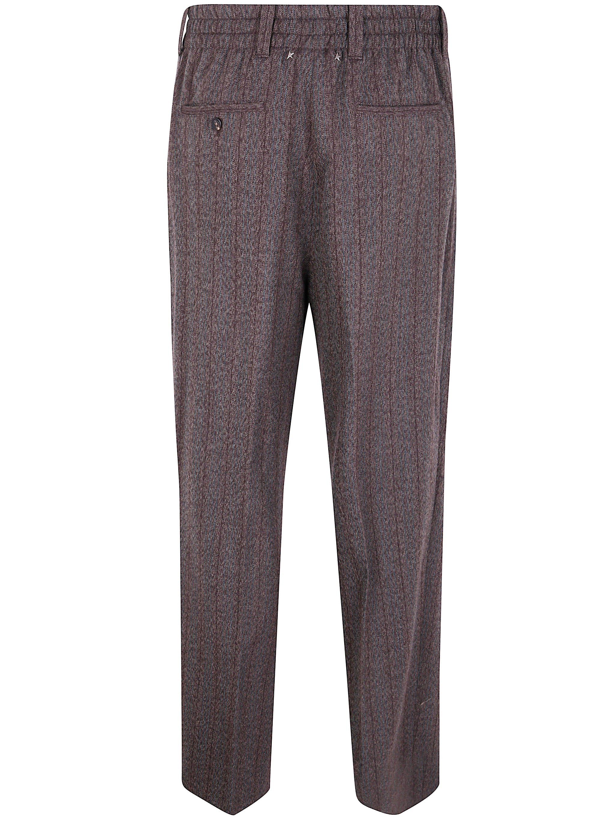 Golden Goose Men "Journey" Man`S Slacks Jogging Isiah Pinstripe Wool - 2