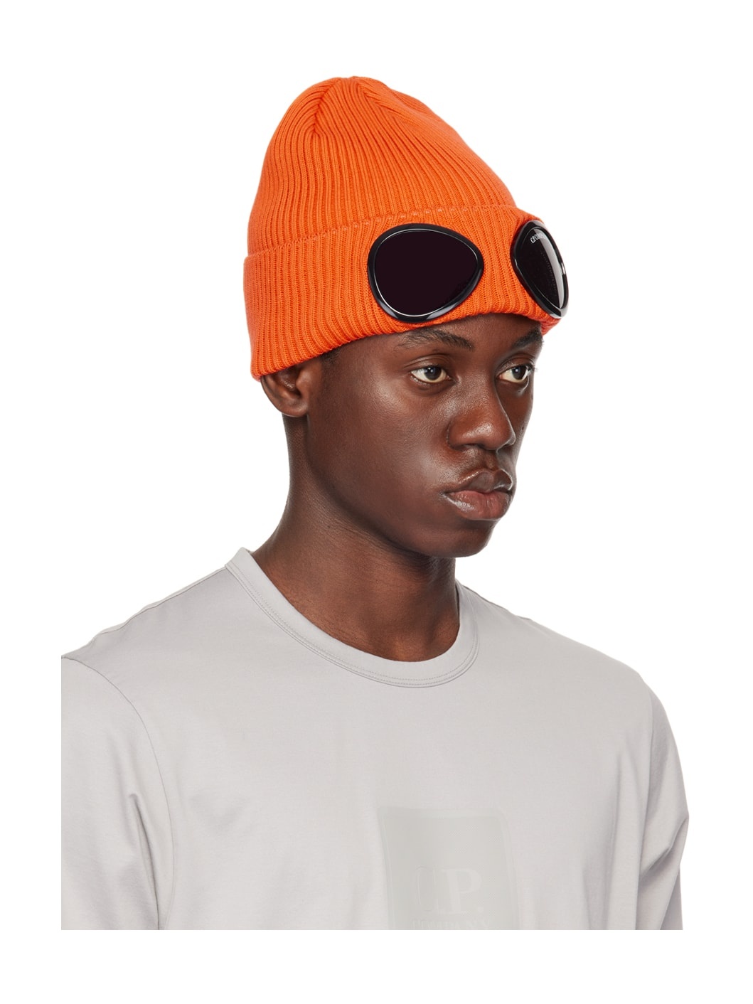 Orange Goggle Beanie - 2