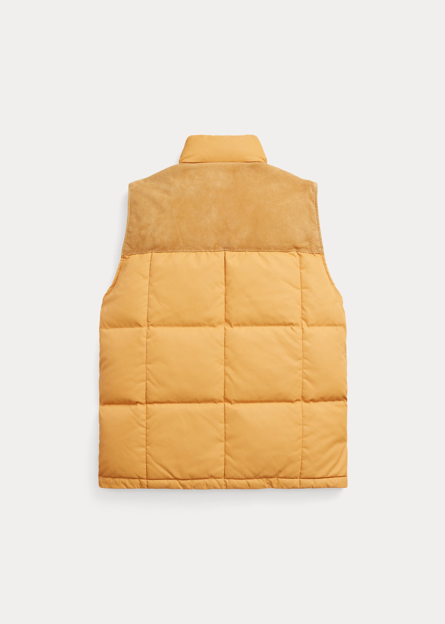 Suede-Yoke Quilted Vest - 2