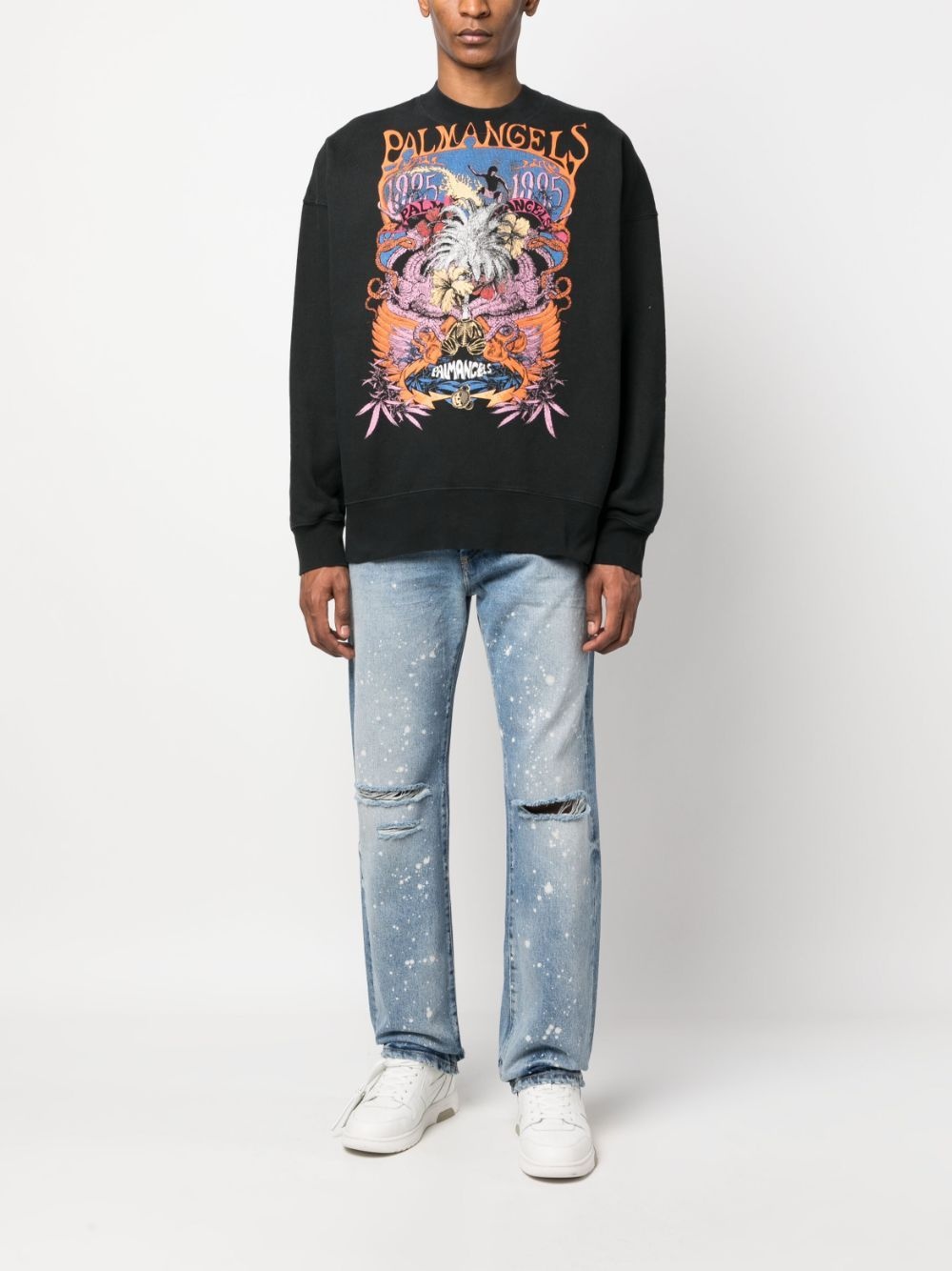 graphic-print cotton sweatshirt - 2