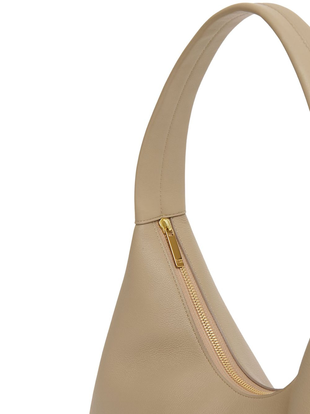 curved zip-fastening shoulder bag - 4