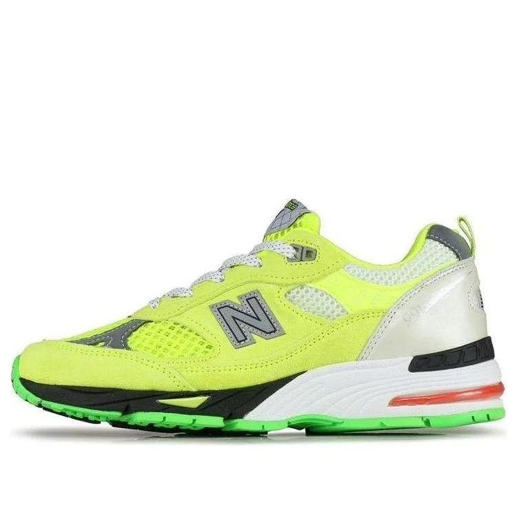 (WMNS) New Balance Aries x 991 Made in England 'Neon Yellow' W991AFL - 1