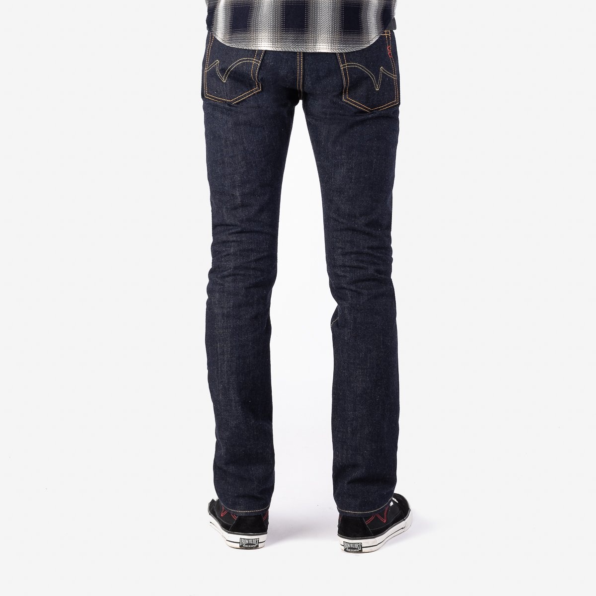 IH-555N 17oz Selvedge Denim Super Slim Cut Jeans - Natural Indigo - 3