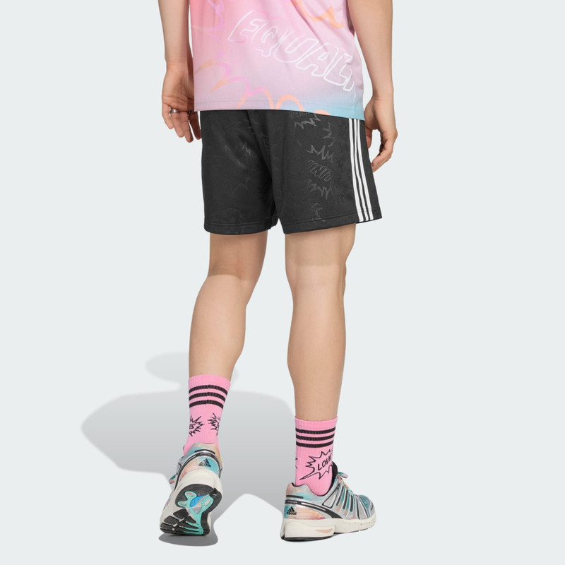 LOVE UNITES 3 STRIPES SHORTS 3