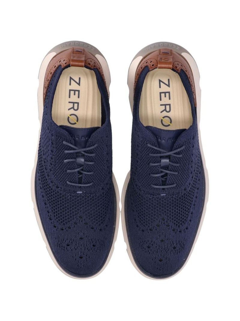 perforated lace-up sneakers 4
