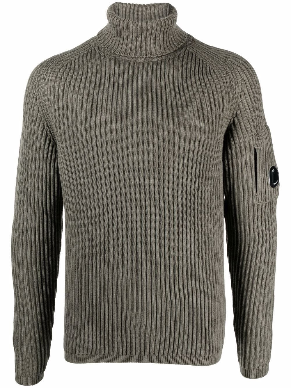 ribbed-knit roll-neck jumper - 1