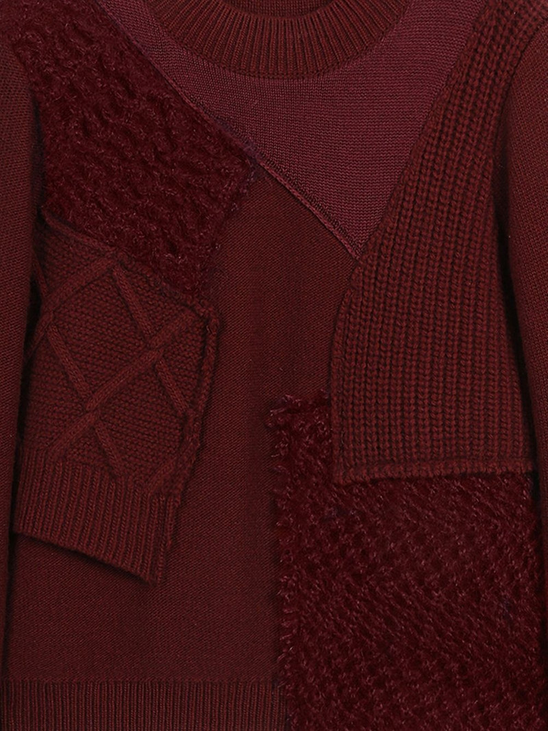 Ports 1961 patchwork wool sweater outlook