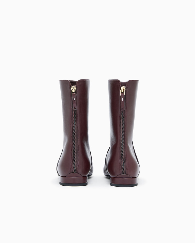 GIORGIO ARMANI LEATHER ANKLE BOOTS outlook