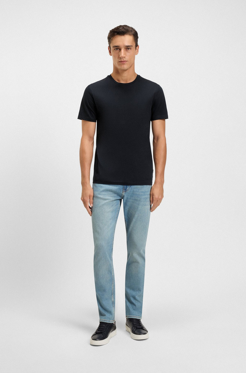 BOSS SLIM-FIT SHORT-SLEEVED T-SHIRT IN MERCERIZED COTTON outlook