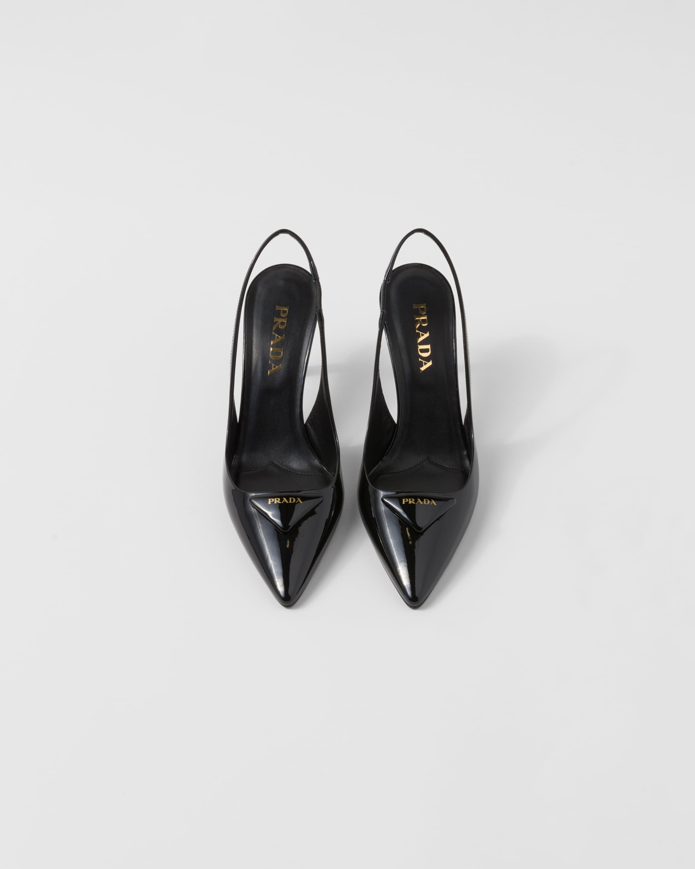 Patent leather slingback pumps - 4