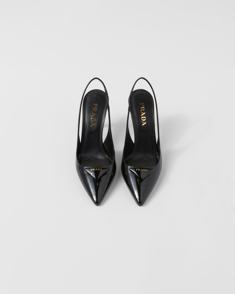 Patent leather slingback pumps 4