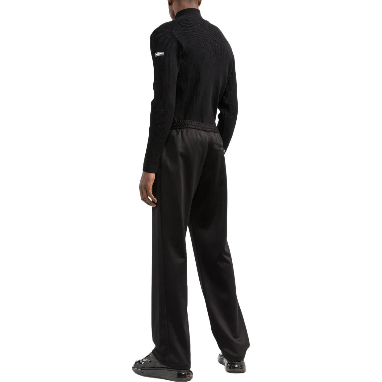 Men's Off-White FW22 Casual Arrow Pattern Sports Pants/Trousers/Joggers Black OMCJ018C99FAB0021001 - 3