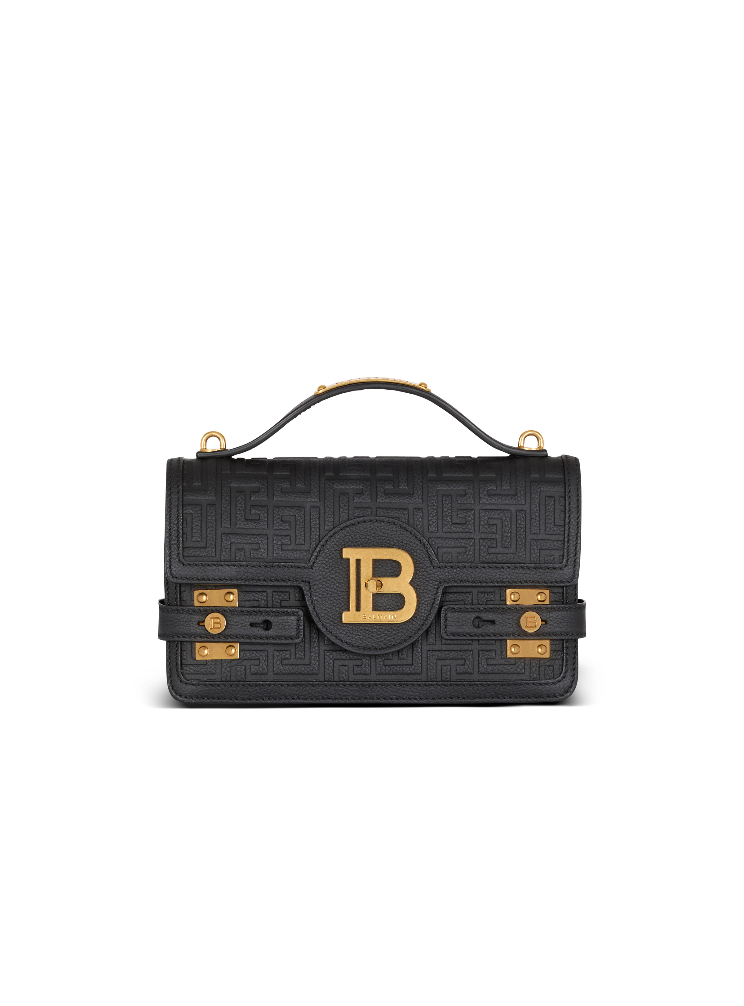 B-Buzz Shoulder 24 bag in grained PB Labyrinth leather - 1