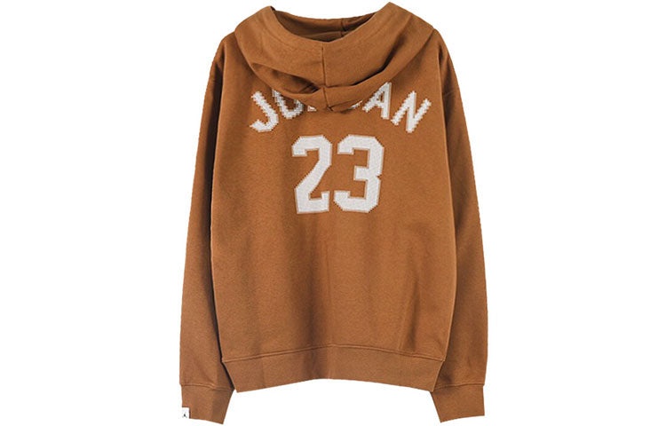 Air Jordan Holiday Fleece Pullover Hoodie 'Light British Tan Sail' FD7466-281 - 2