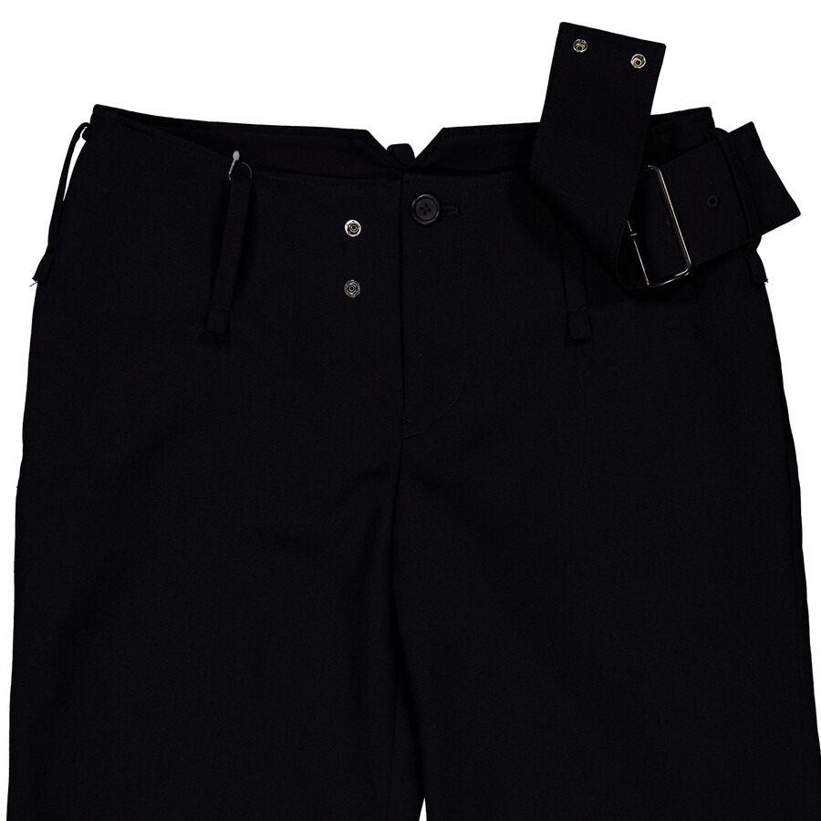 Yohji Yamamoto Gabardine Belted Tapered Trousers - 2