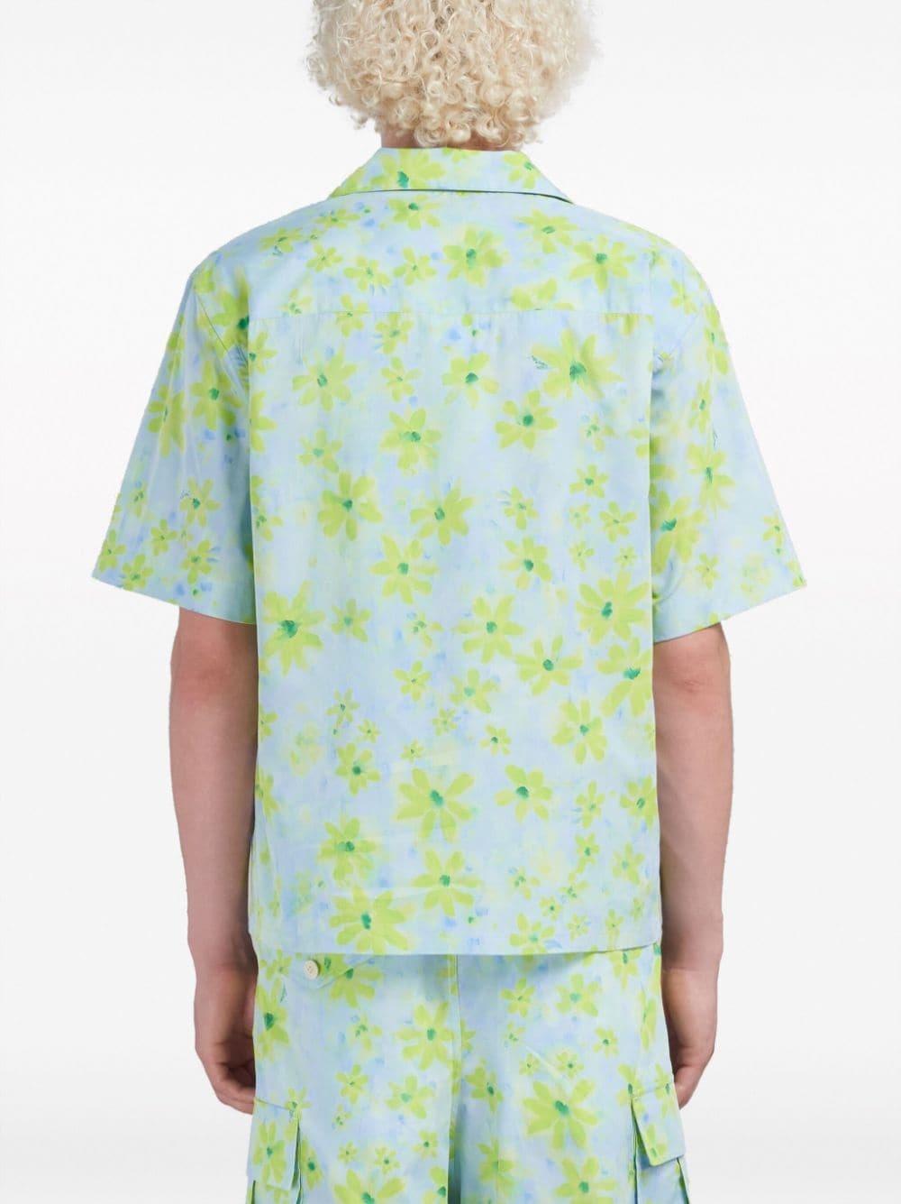 floral-print cotton shirt - 4