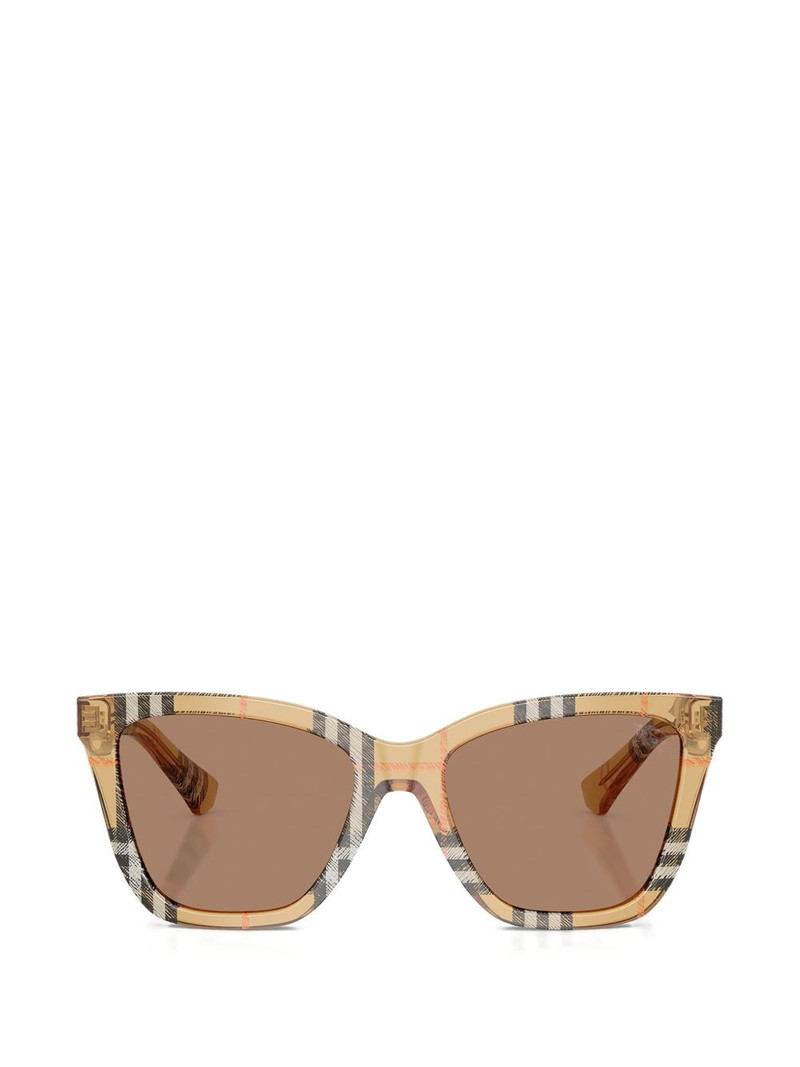 House check-pattern square-frame sunglasses 1