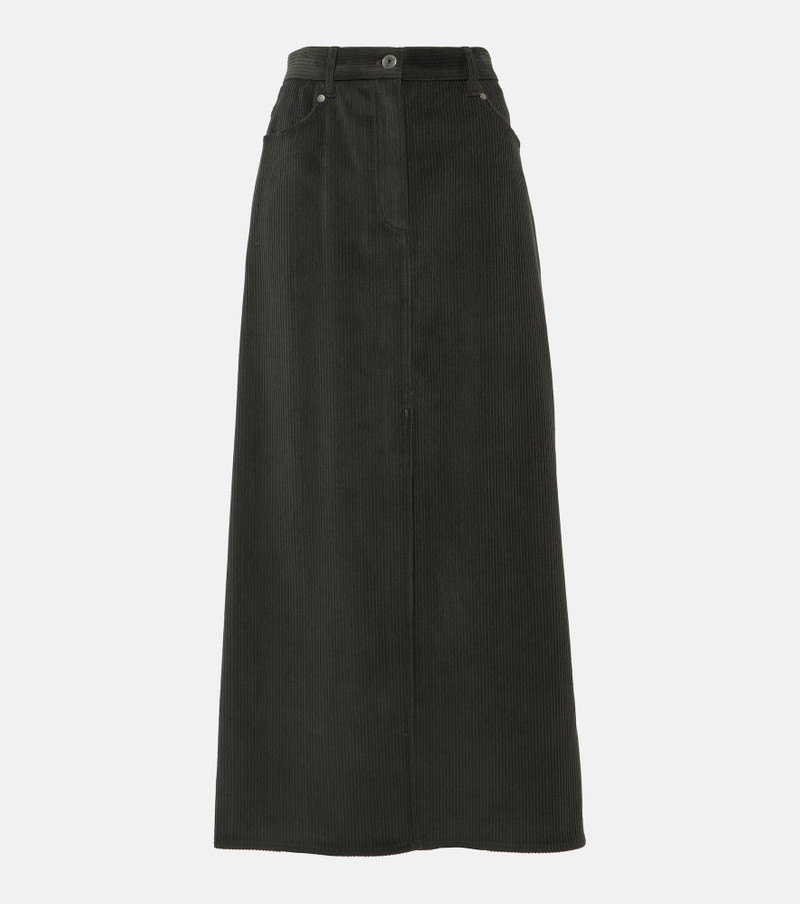 Cotton corduroy maxi skirt - 1