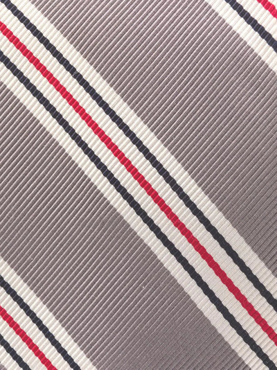 Thom Browne jacquard hairline stripe tie outlook