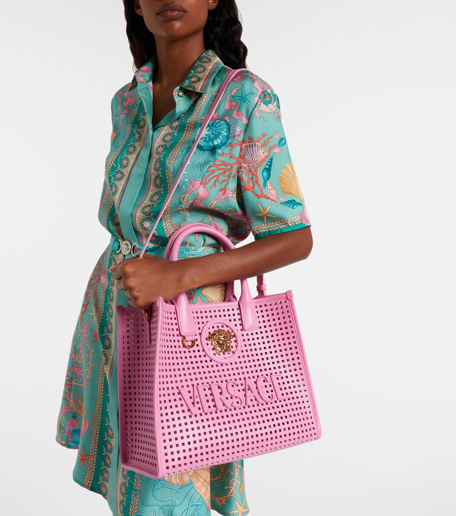 La Medusa Small leather tote bag - 2