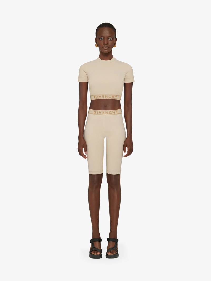 Givenchy CYCLING SHORTS IN STRETCH JERSEY WITH GIVENCHY 4G BELT outlook