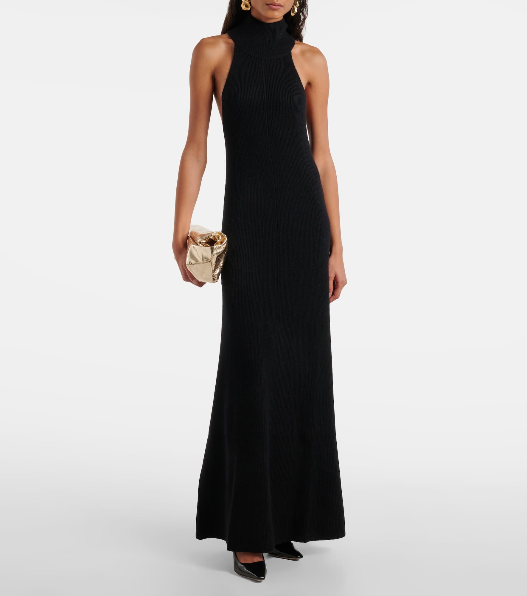 Amannda ribbed-knit cashmere maxi dress - 2