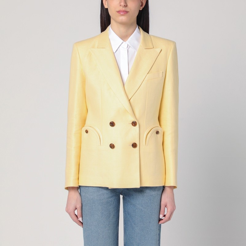 Double-breasted Charmer Clarity butter-coloured jacket - 1