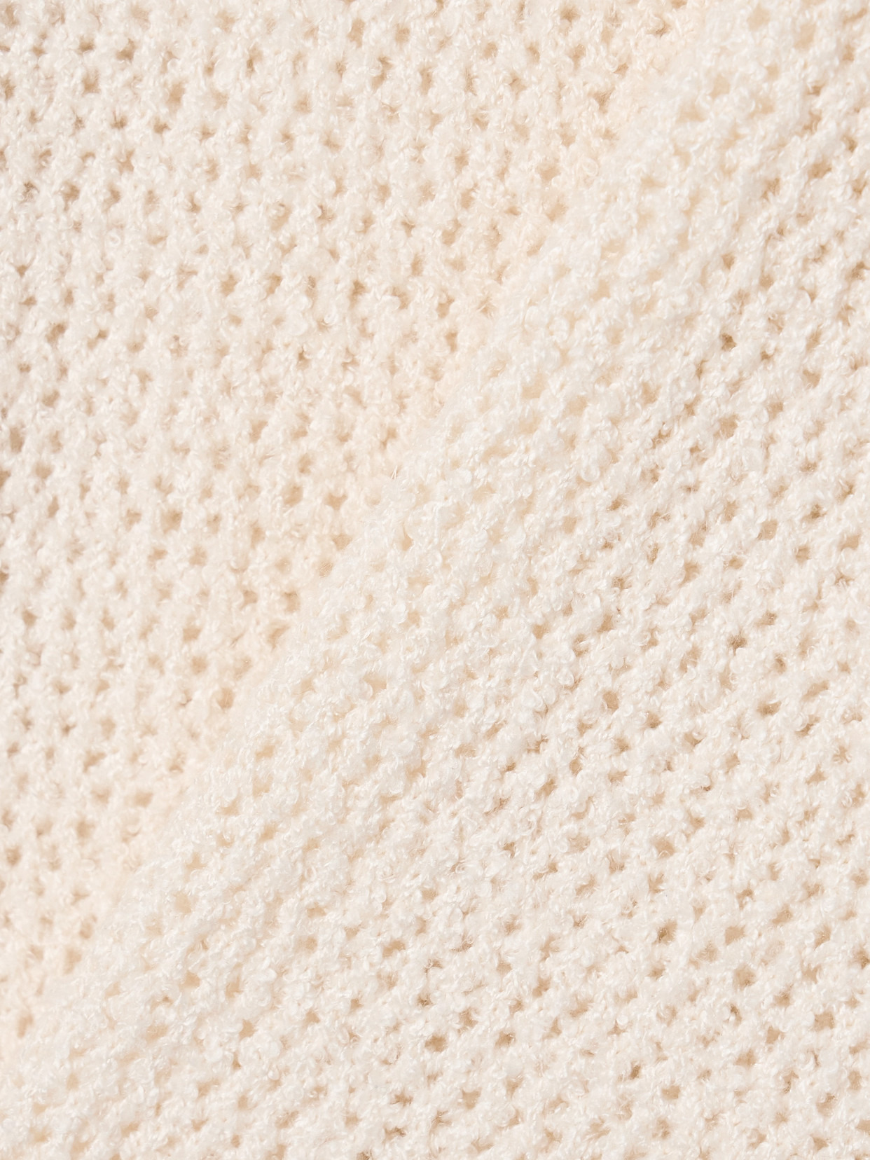 Selerino Oversized Open-knit Mulberry Silk T-shirt - 5