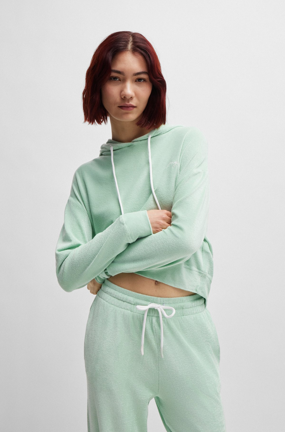 HOODIE IN TERRY FABRIC WITH HANDWRITTEN LOGO - 2