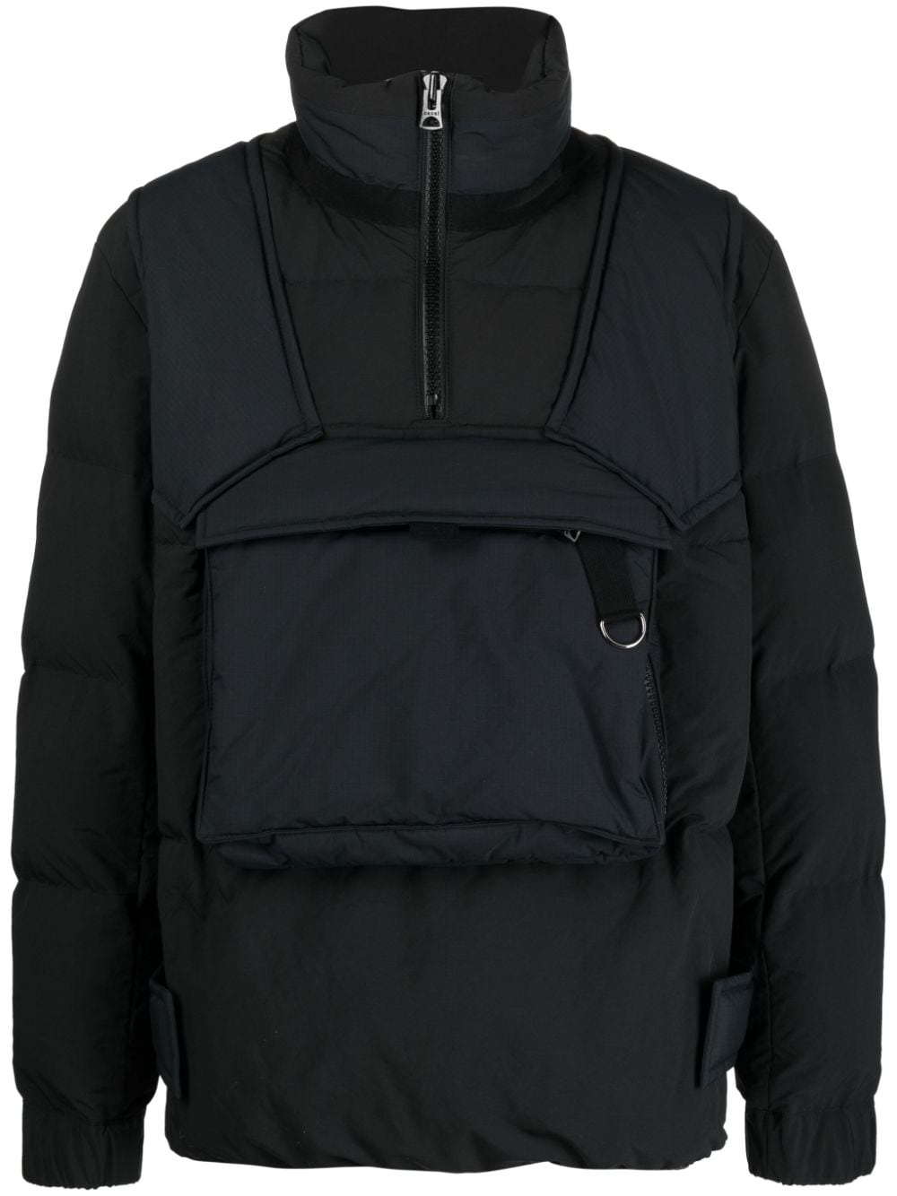 pouch-pocket padded jacket - 1
